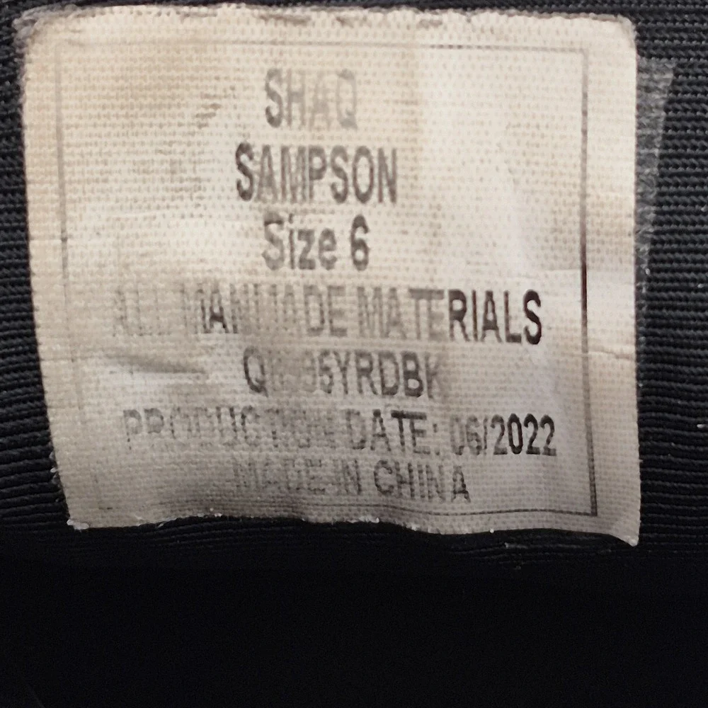 Shaq Sampson Shoes Mens‎ Size 6 Red Black Athletic Knit Sneakers QJ6GYRDBK